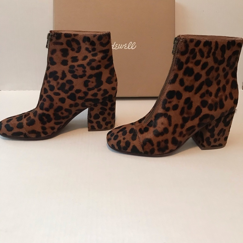 Madewell The Amalia Zip Boot in Leopard Calf Hair - Picture 9 of 10